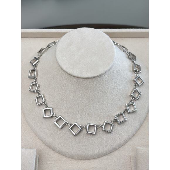 Nina Ricci Jewelry - Nina Ricci Rhodium Plated Necklace 16-18”